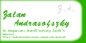 zalan andrasofszky business card